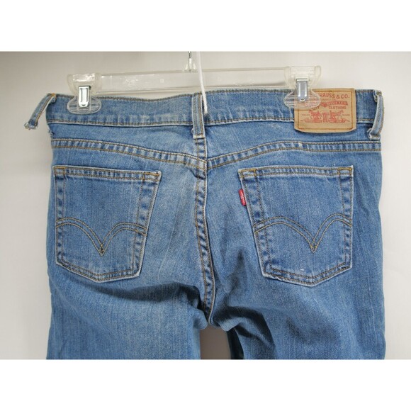 Levi's 515‎ Bootcut Womens 6 S Jeans Mid Rise Denim Blue Stretch Levi Strauss - Picture 7 of 9